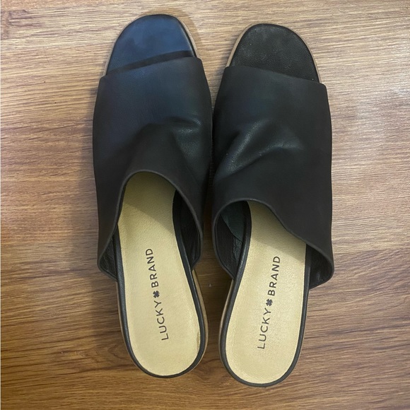 Lucky Brand Lutena Heeled Sandal Womens Size 11 - Picture 2 of 4